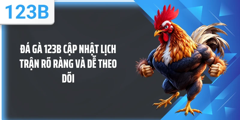 Đá gà 123B cập nhật lịch trận rõ ràng và dễ theo dõi